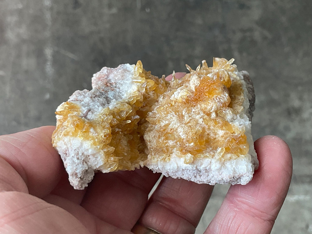 94g Amber Calcite Specimen 3B from Guizhou, China