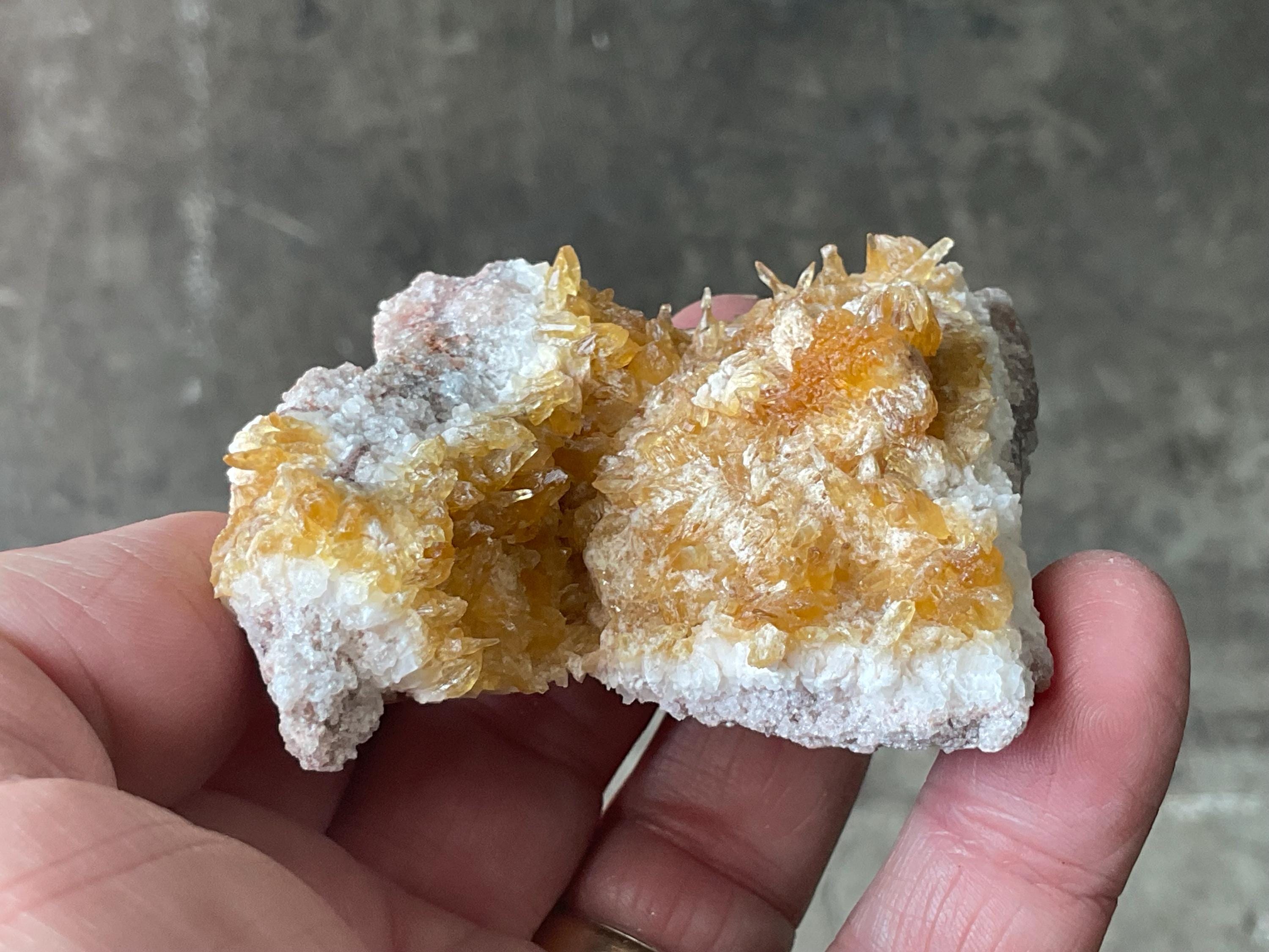 94g Amber Calcite Specimen 3B from Guizhou, China