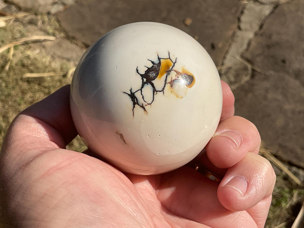 319g (5.7cm diameter) Mookaite Sphere 7A