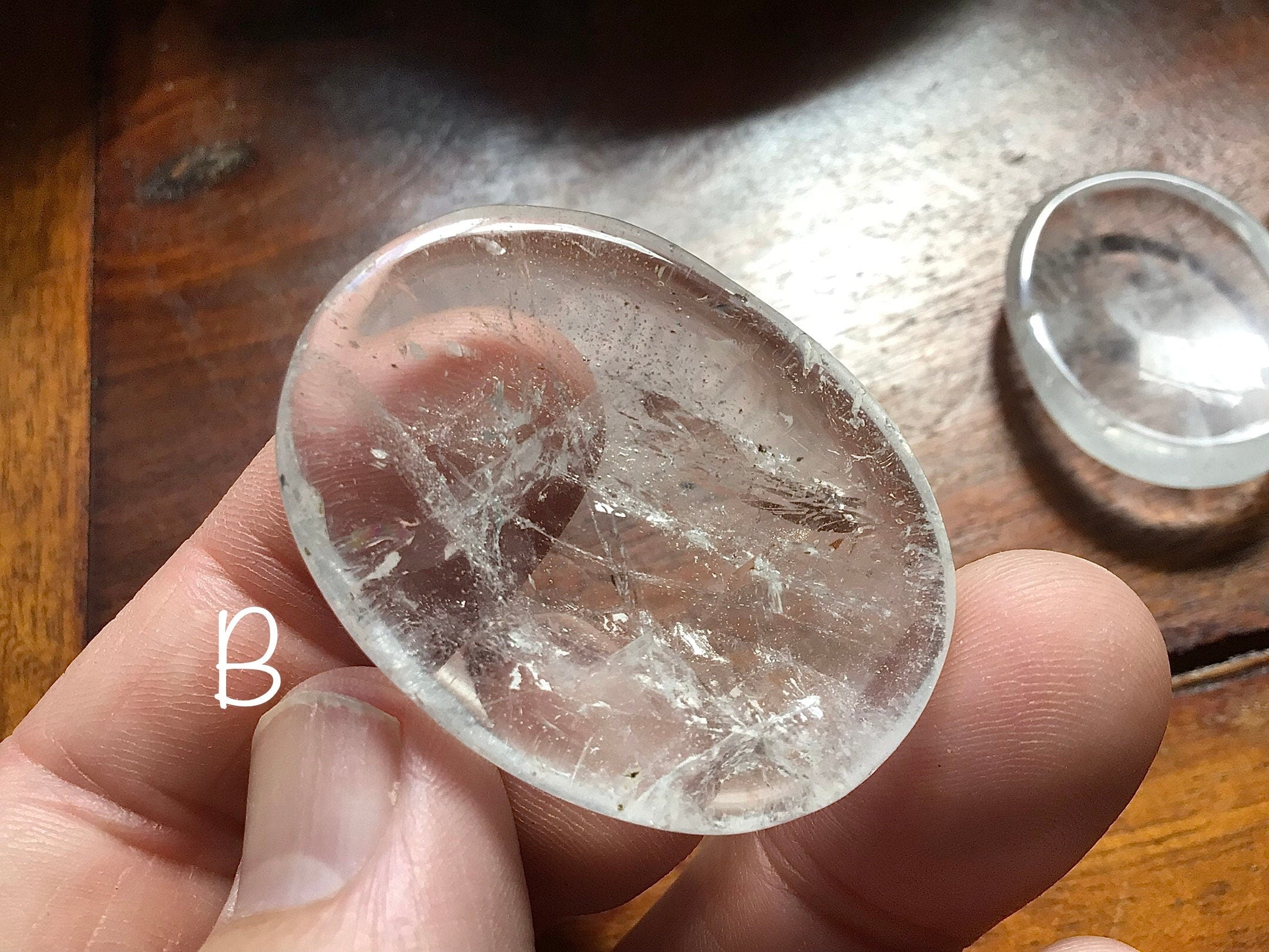 Clear Quartz Thumb Stones Group 4