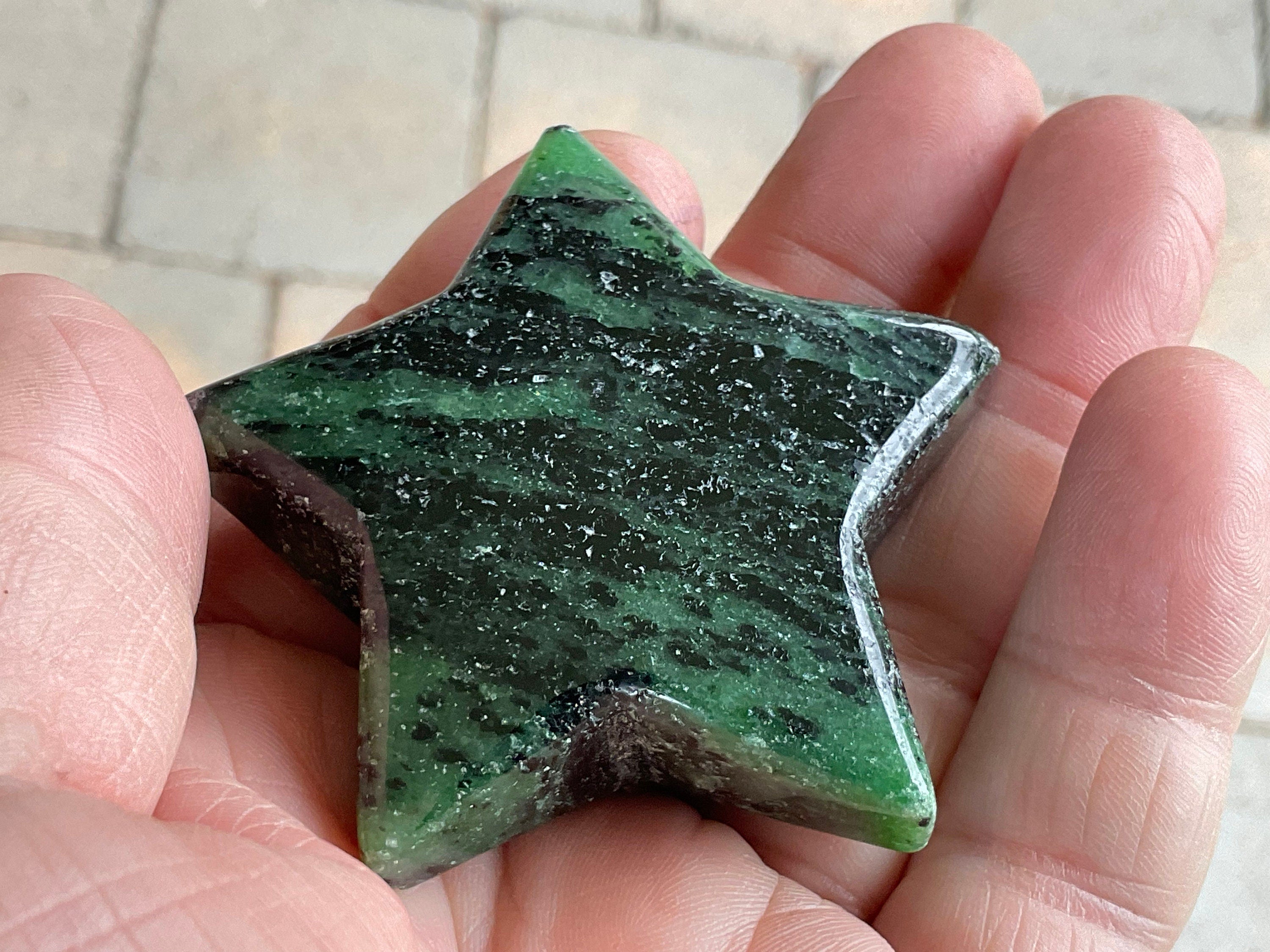 83g Ruby in Zoisite Polished Star 3A