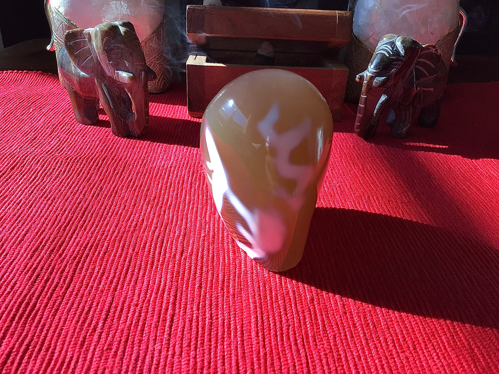 295g Pale Carnelian Orca Agate Freeform 2A