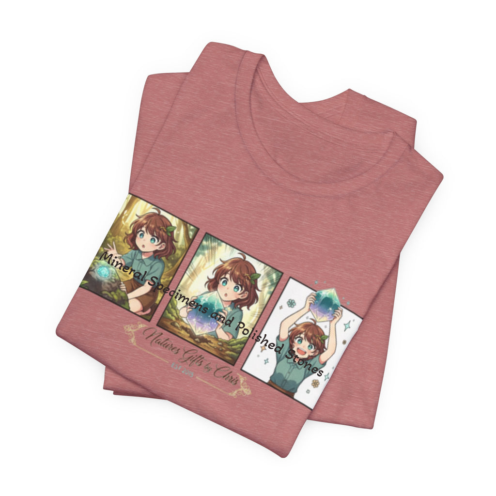 Mineral Specimens & Polished Stones Tee — Vintage Crystal Collector Graphic T-Shirt
