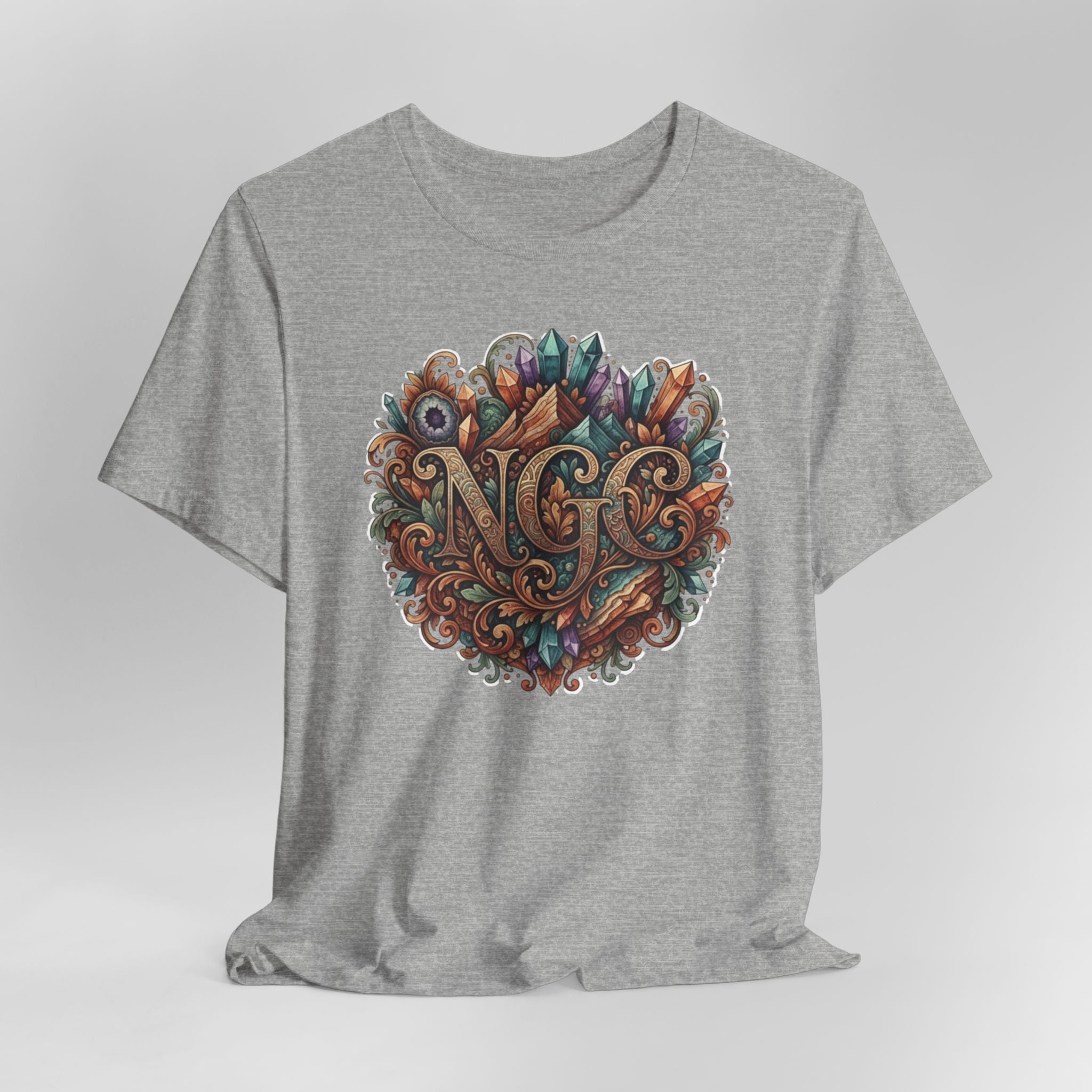 NGC Crystal Mandala Tee – Vintage Nature Graphic T-Shirt