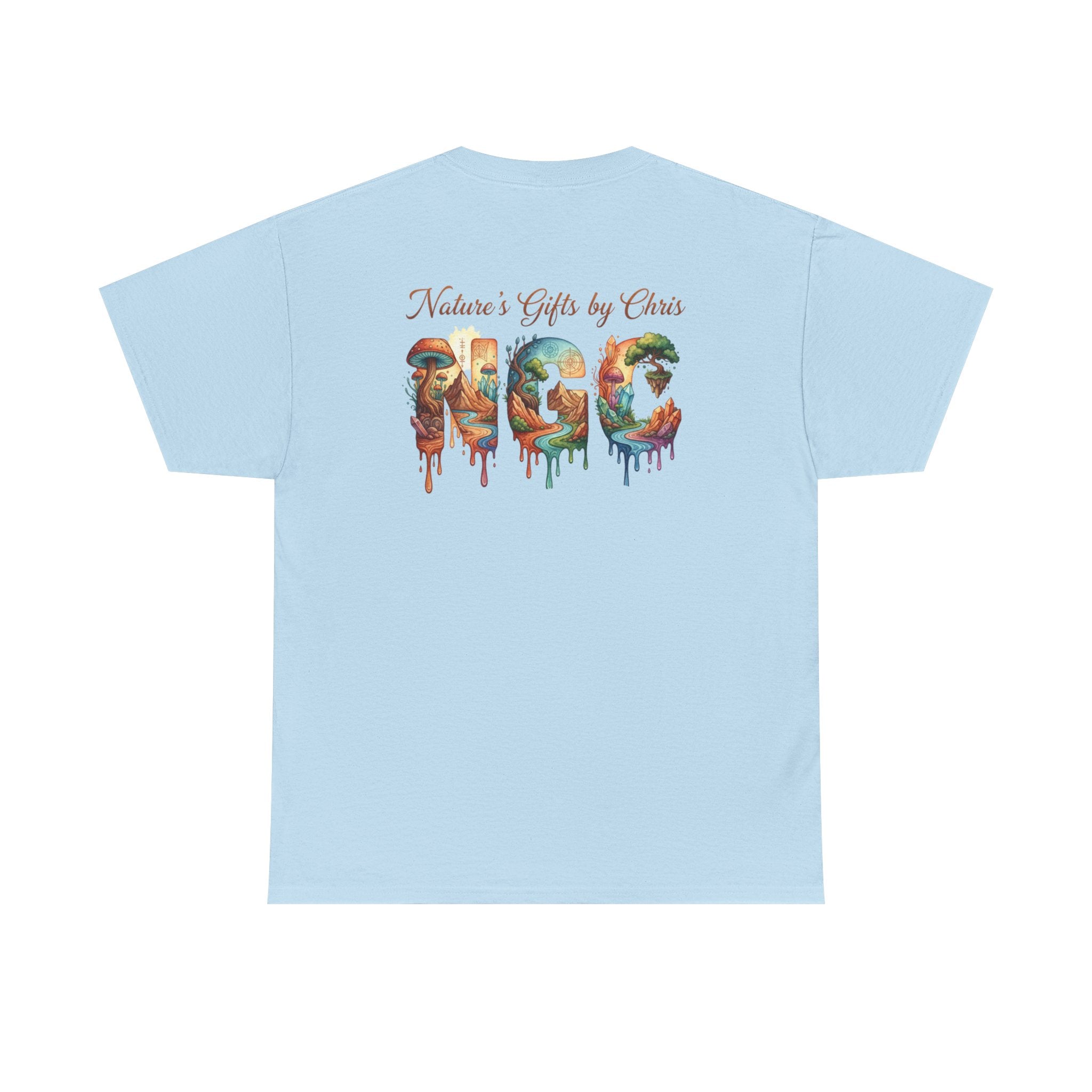 Nature's Gifts Tee — "NGC" Colorful Drip Wildlife Graphic T-Shirt