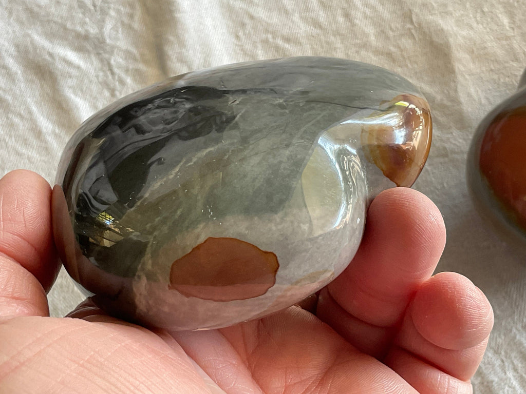 354g Polychrome Jasper Heart 2A