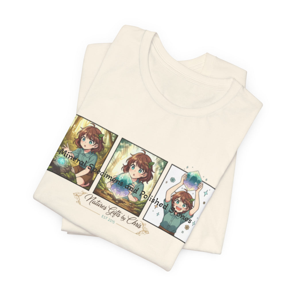 Mineral Specimens & Polished Stones Tee — Vintage Crystal Collector Graphic T-Shirt