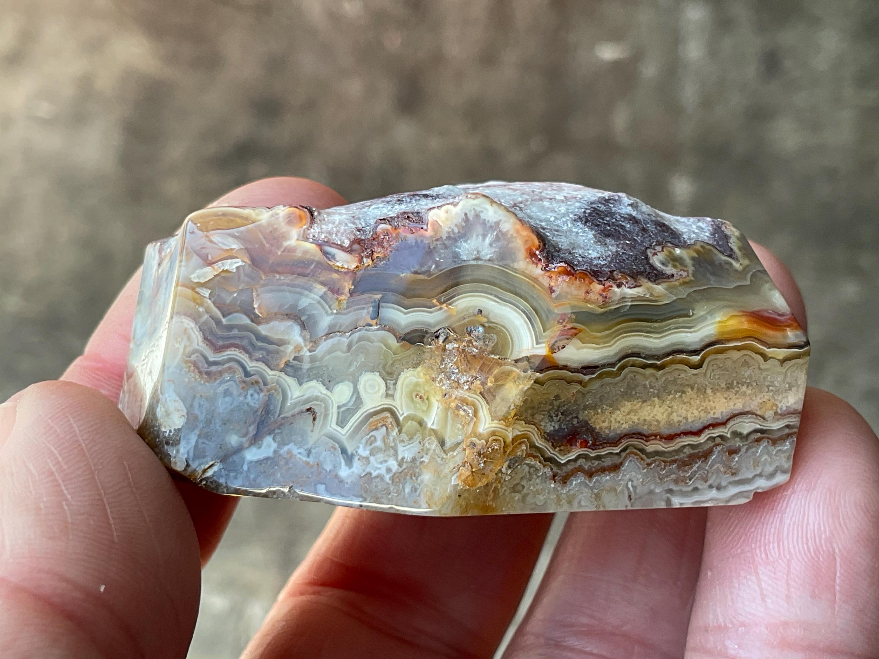 76g Mexican Crazy Lace Agate Freeform 19C