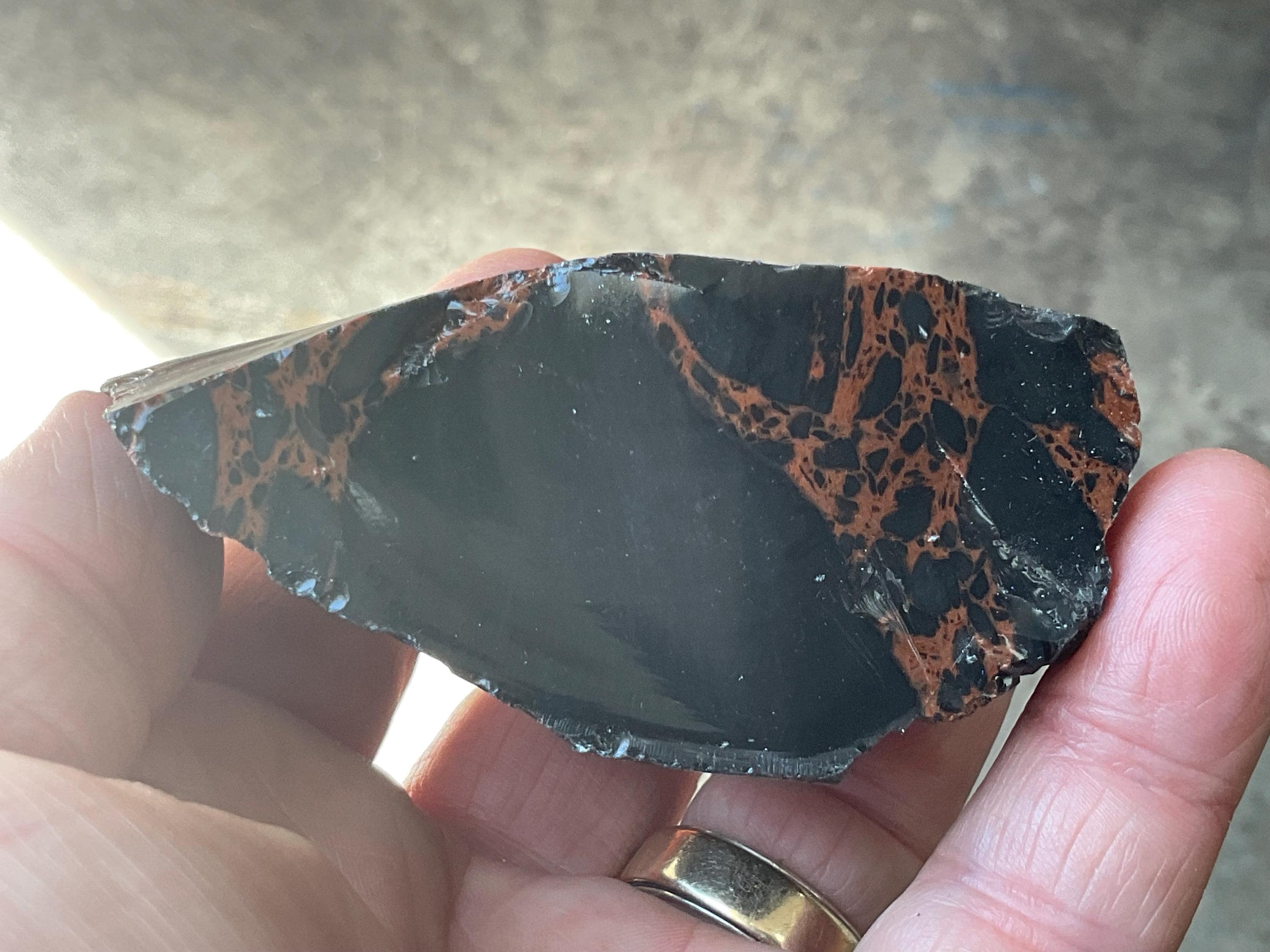 RESERVED FOR JULIA **148g Mahogany Obsidian Rough Chunk 3B