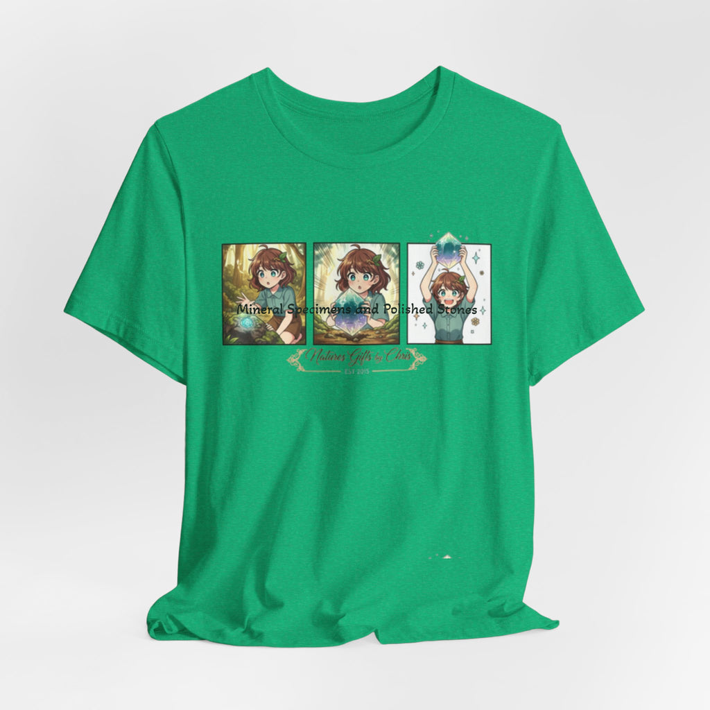 Mineral Specimens & Polished Stones Tee — Vintage Crystal Collector Graphic T-Shirt