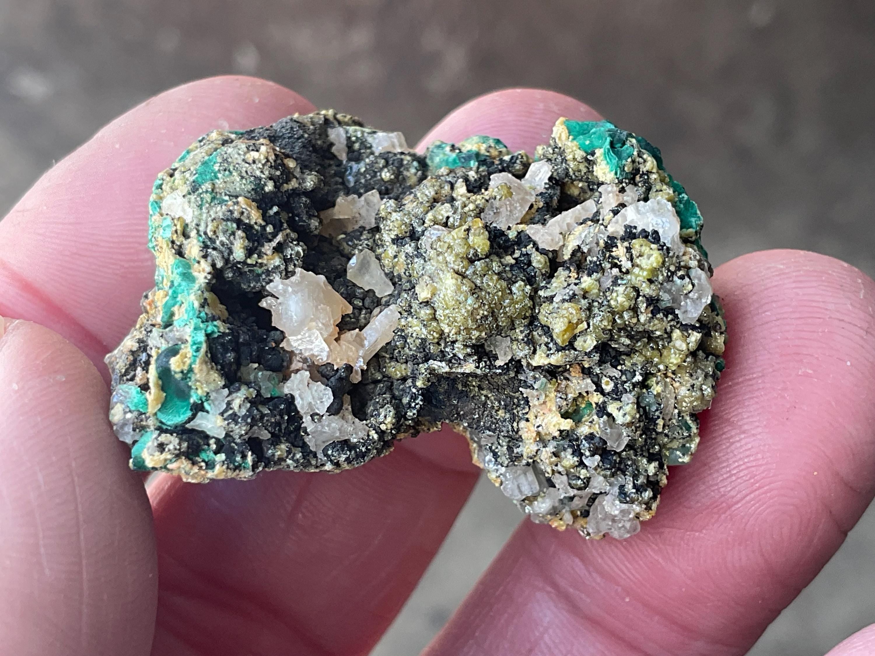 32g Australian Malachite, Cerussite and Pyromorphite Specimen 7A