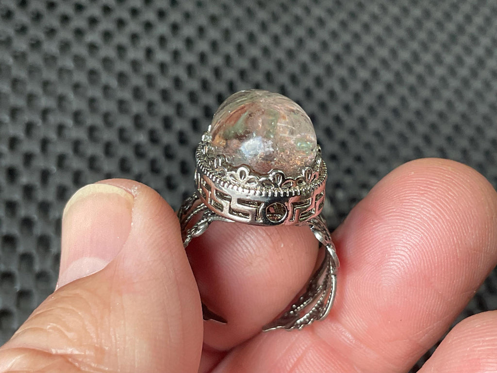 6g Lodelite Cabochon in Antique Style Ring Setting B