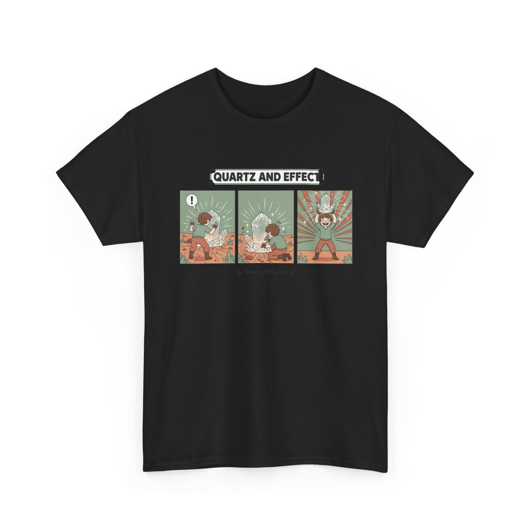 T-Shirt — "Quartz and Effect" Retro Comic Panel Tee
