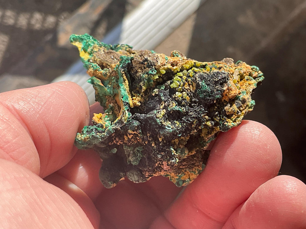122g Australian Malachite, Cerussite and Pyromorphite Specimen 8A from Rum Jungle”