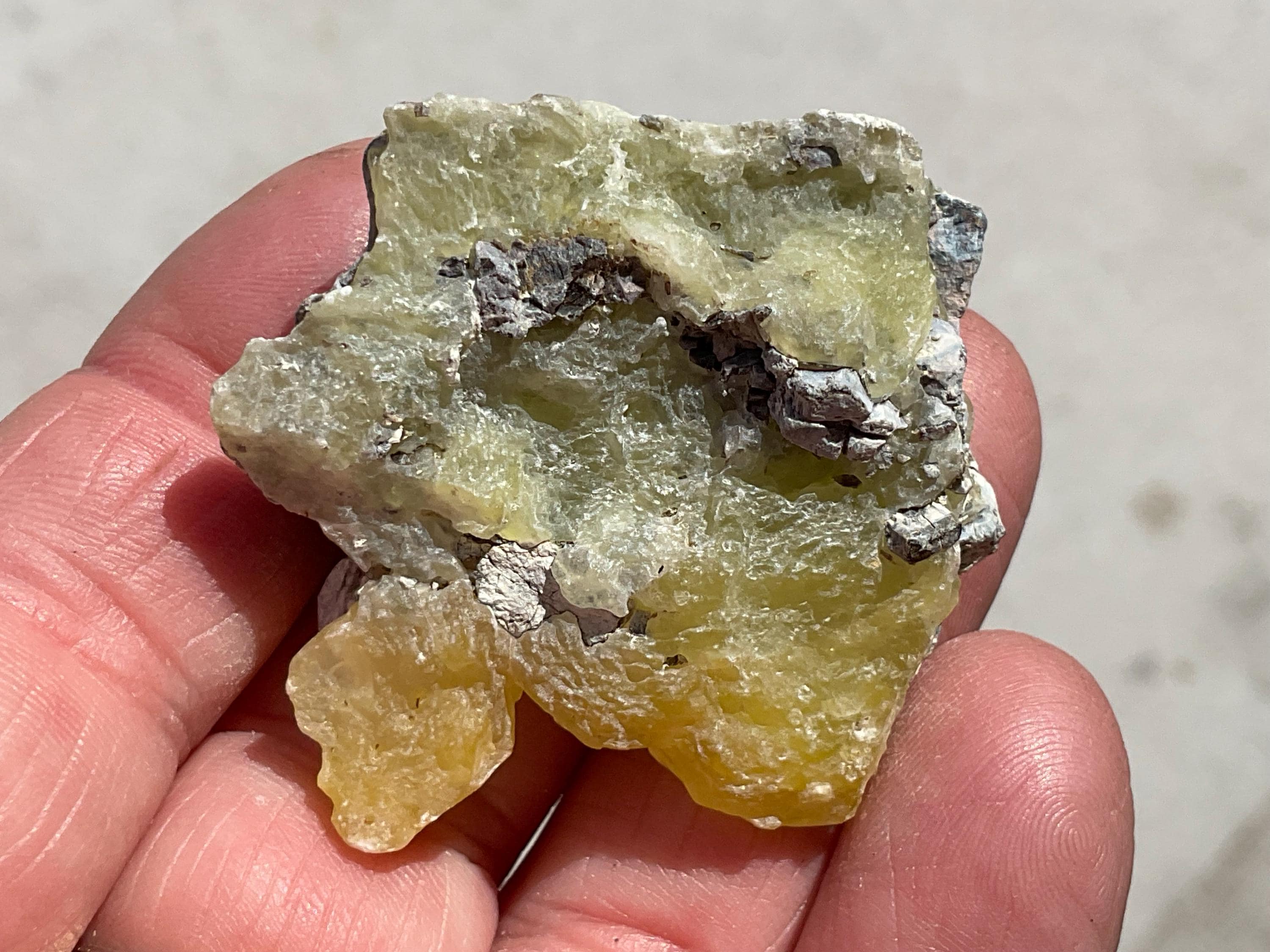 28g Pakistan Yellow Brucite Specimen 7B