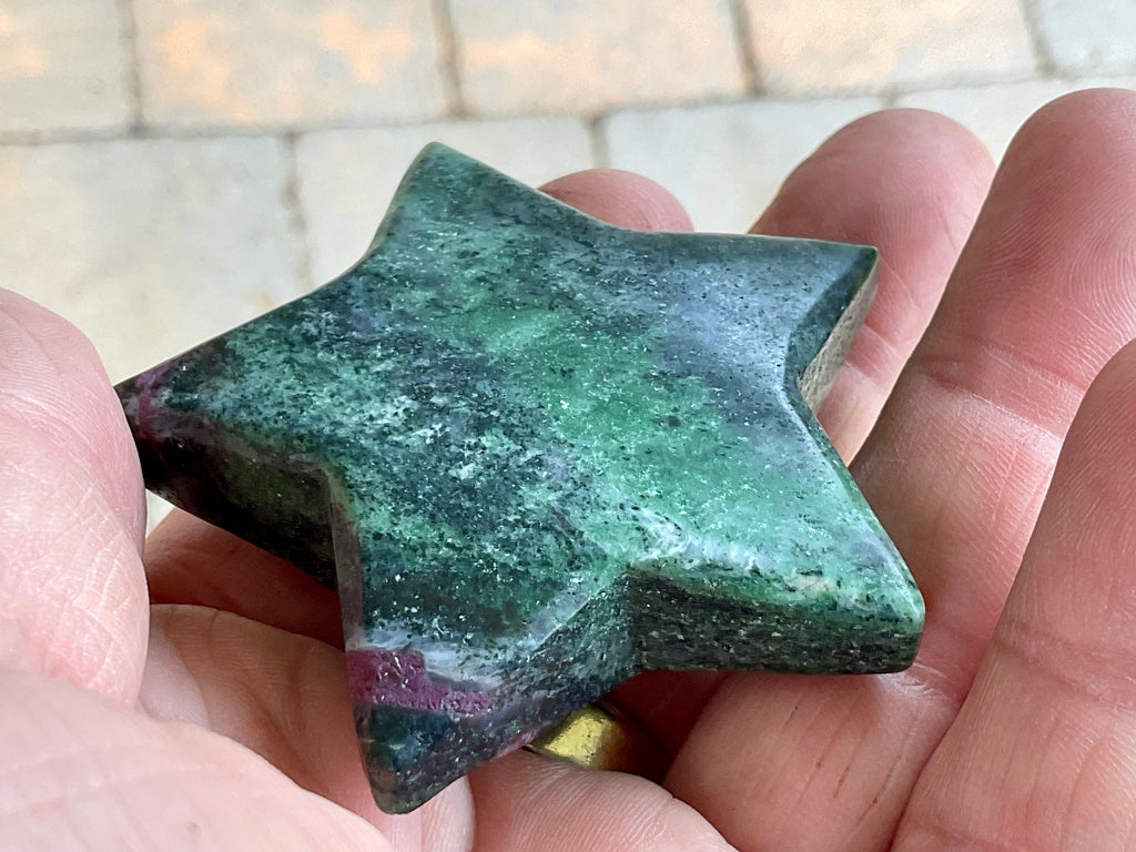 63g Ruby in Zoisite Polished Star 1A