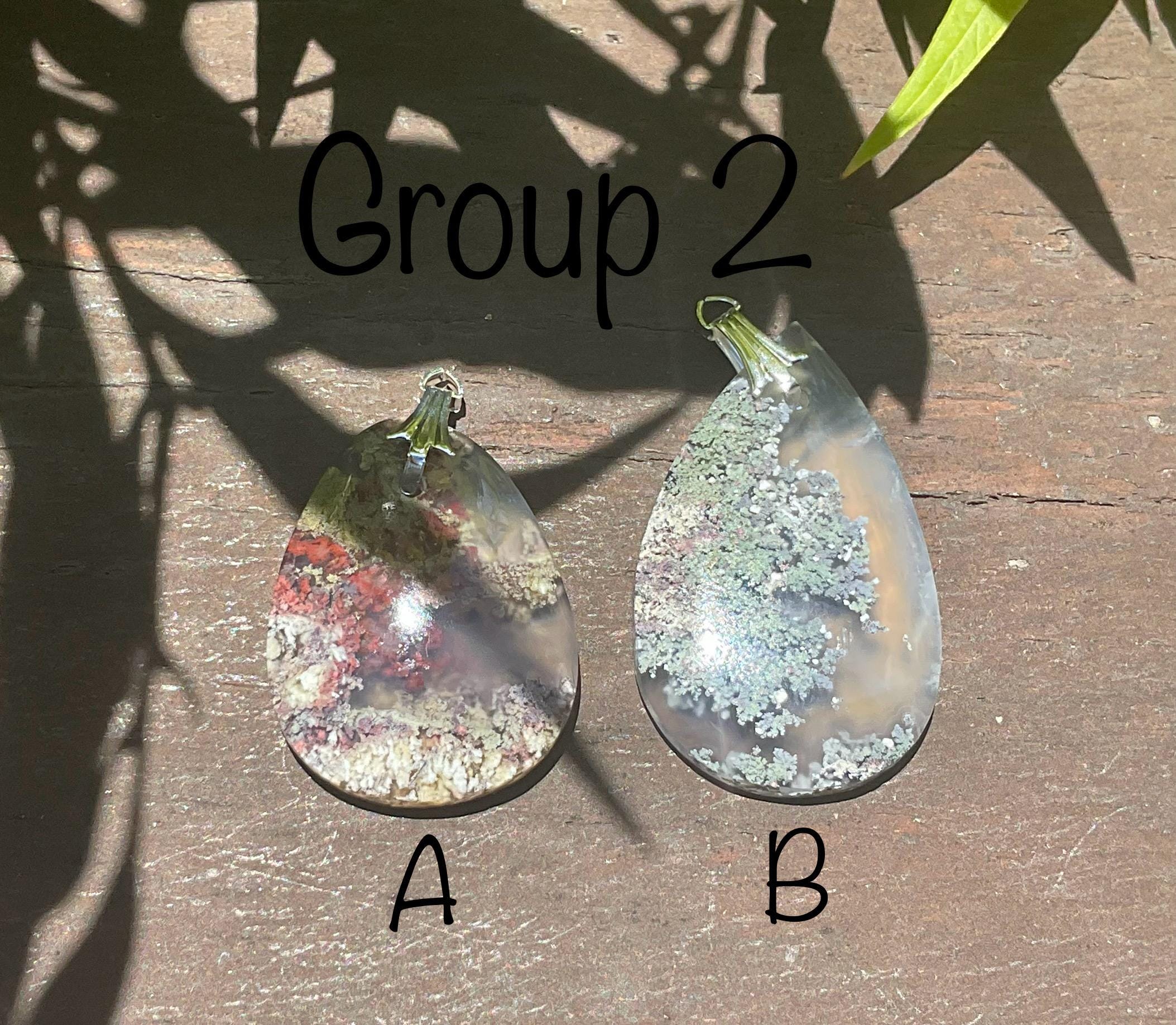 4g Moss Agate Pendant 2A