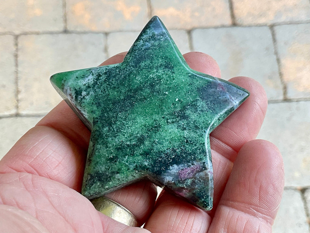 63g Ruby in Zoisite Polished Star 1A