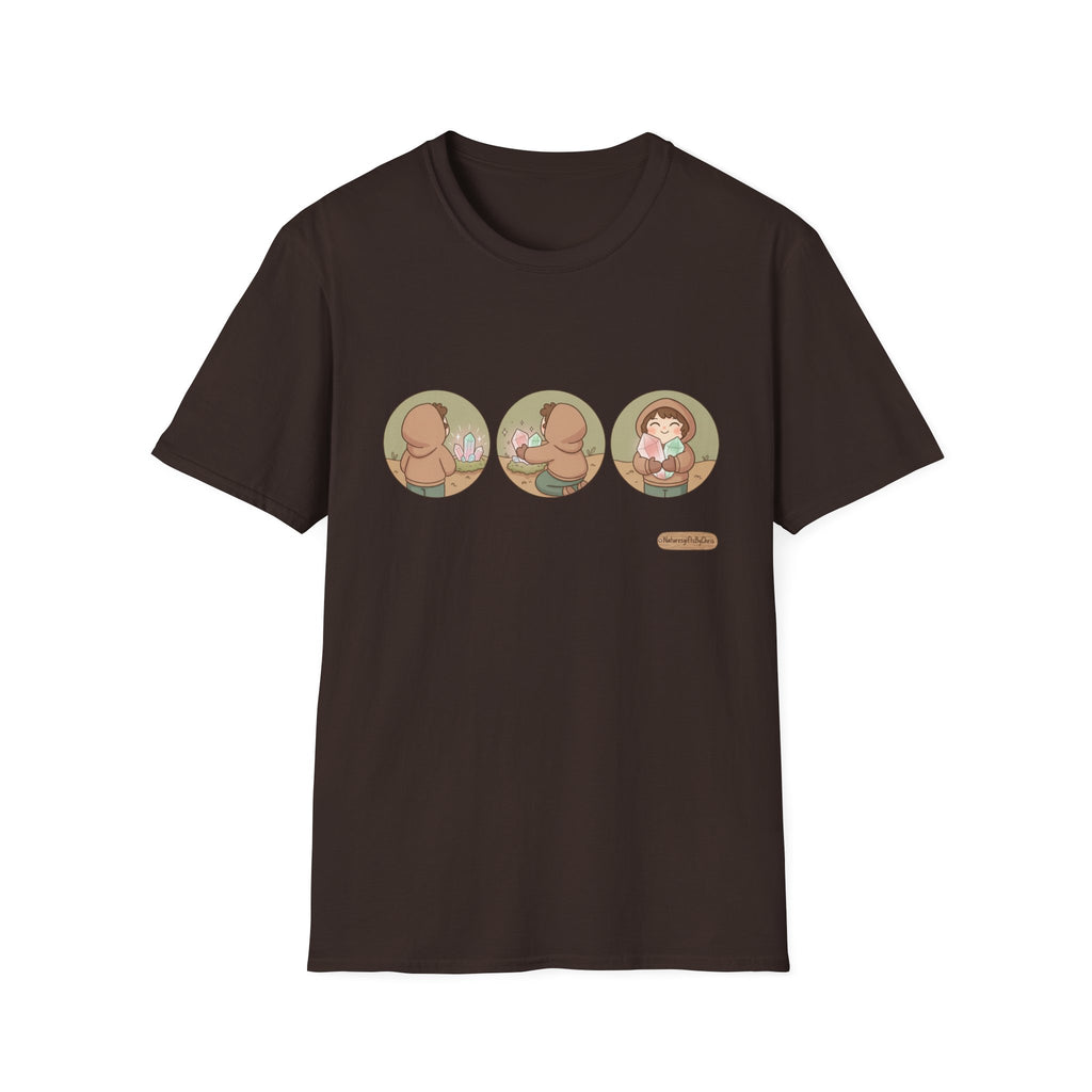 Women’s Tee Cute Three-Panel Crystal Find