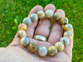 Mexican Crazy Lace Agate 12mm Bead Bracelet
