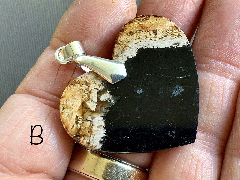 Indonesian Fossilised Palm Tree Pendants Group 5