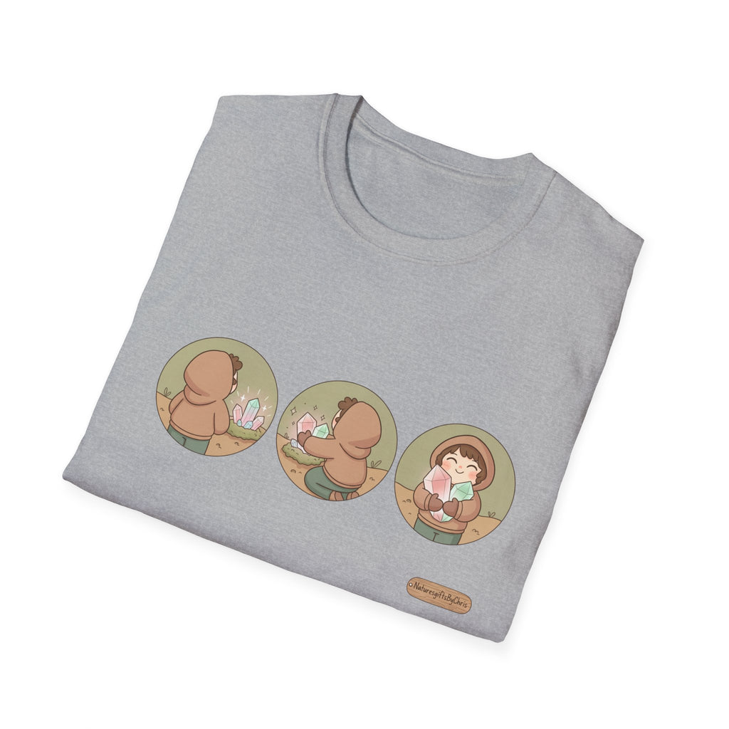 Women’s Tee Cute Three-Panel Crystal Find