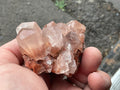 242g Blocky Calcite on Hematite Quartzite Specimen 2A from Hubei, China