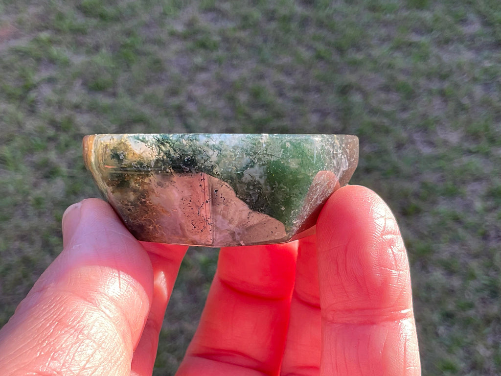 69g Moss Agate Trinket Bowl 4A