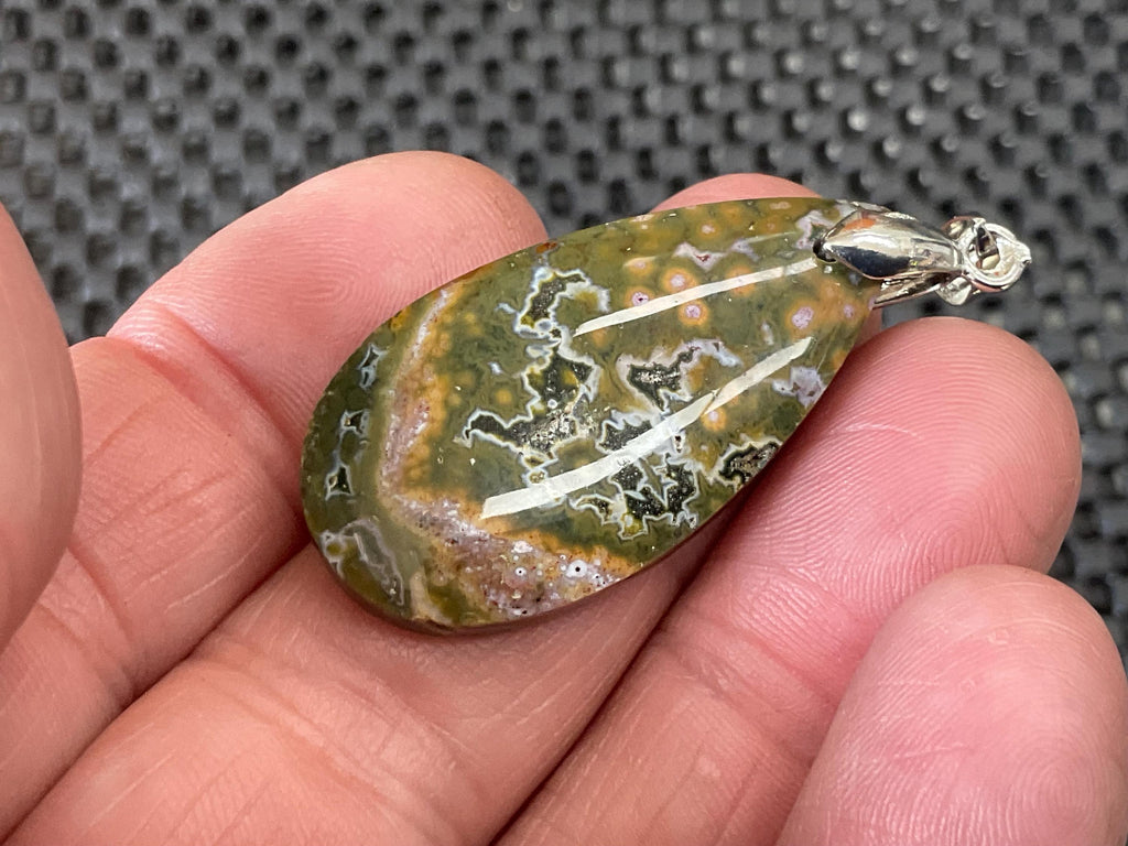 8g Ocean Jasper Pendant 2B