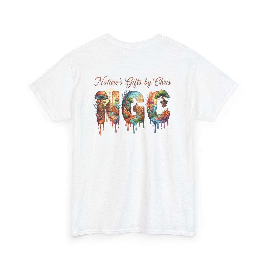 Nature's Gifts Tee — "NGC" Colorful Drip Wildlife Graphic T-Shirt