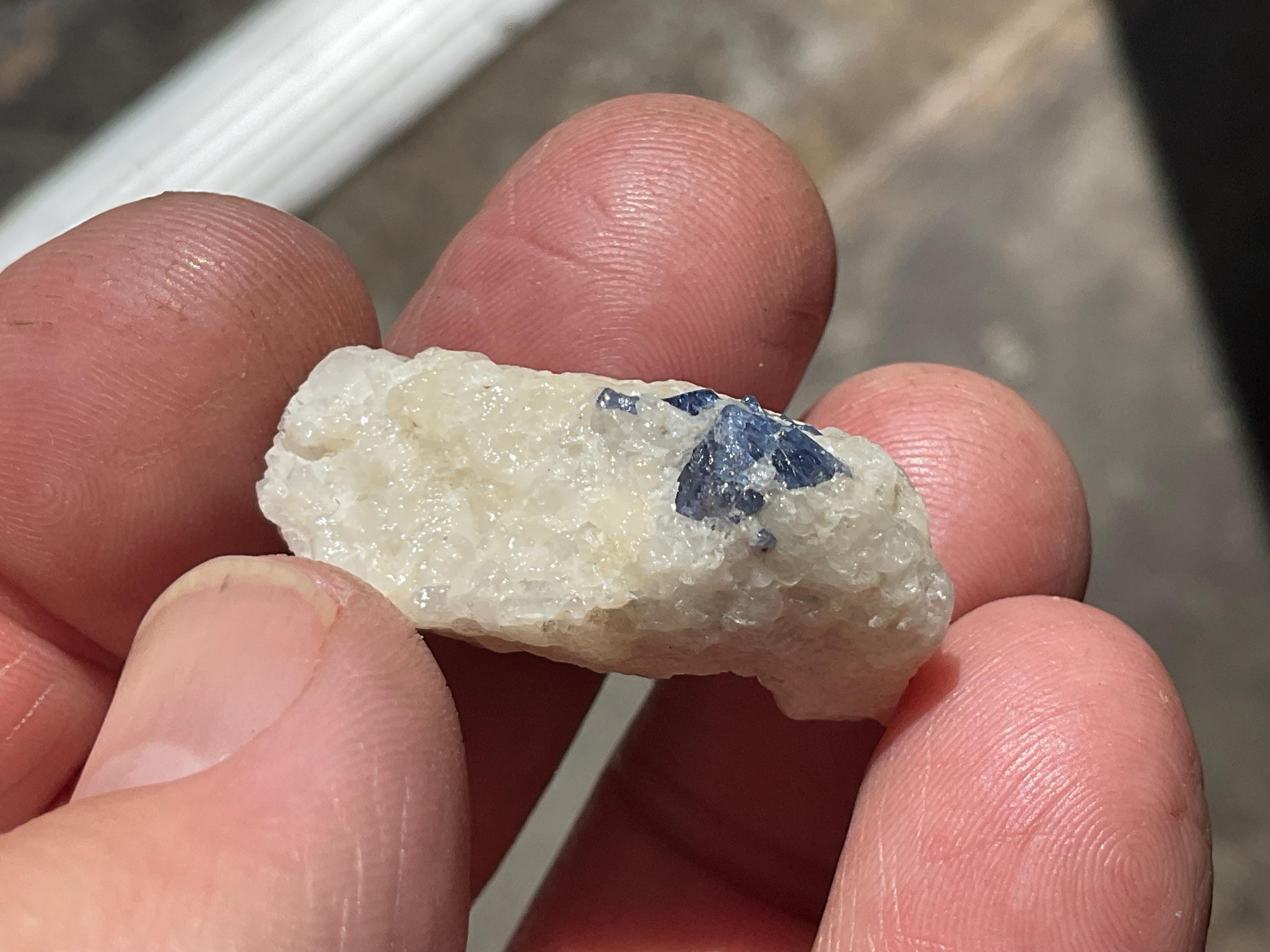 8g Natural Blue Spinel and Mica in Matrix Specimen 1