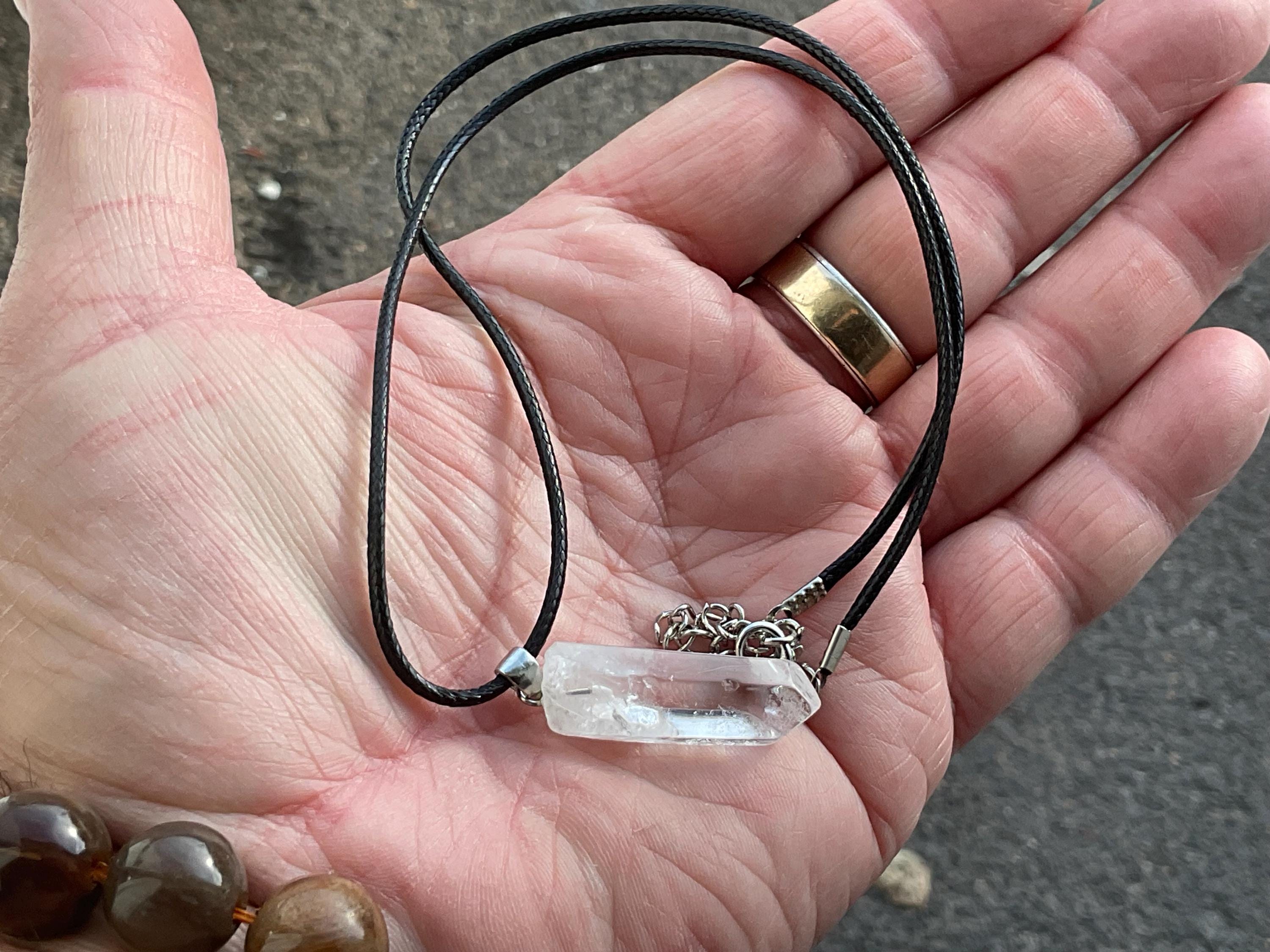 Clear Quartz Polished Point Pendant 5