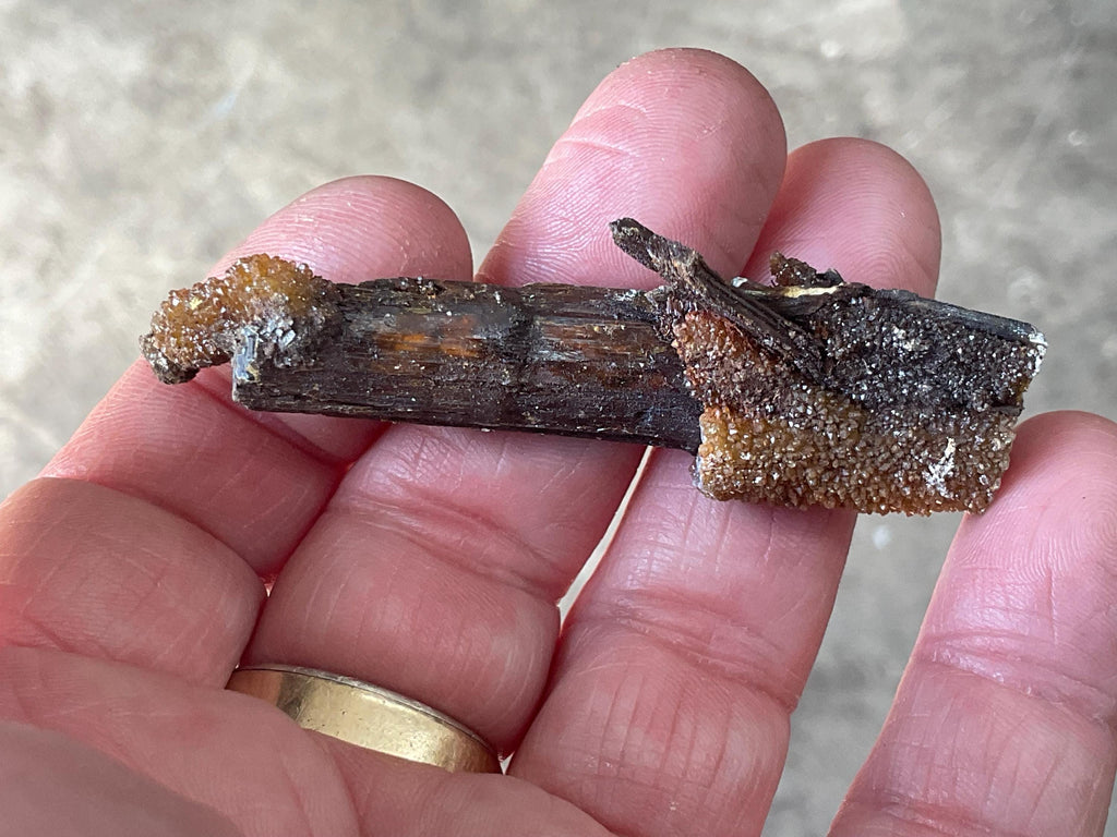 24g Stibiconite with Druzy Quartz Specimen 2B from Hunan, China