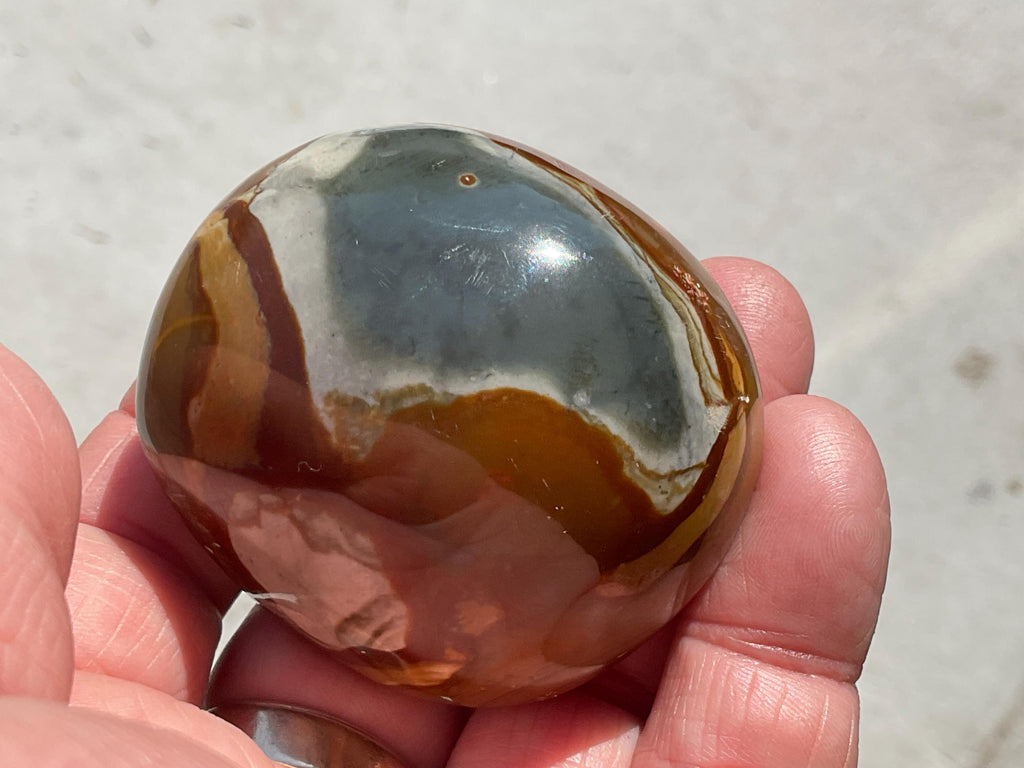 128g Polychrome Jasper Palmstone 26A