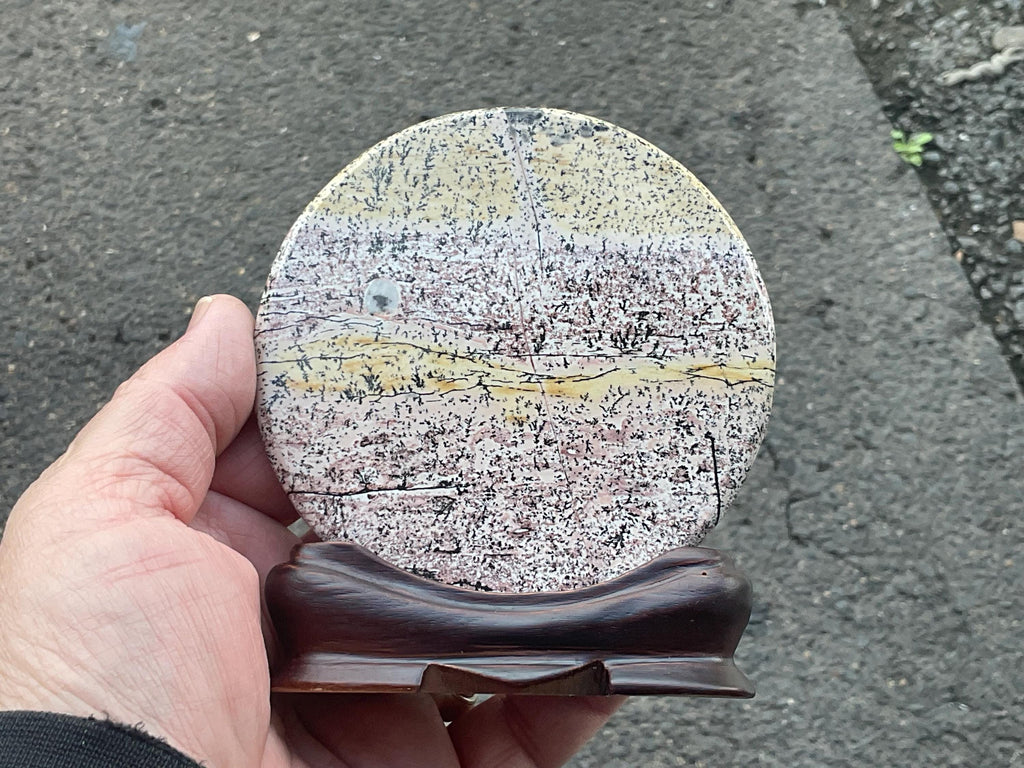 136g “Chinese Picture Jasper” display piece A