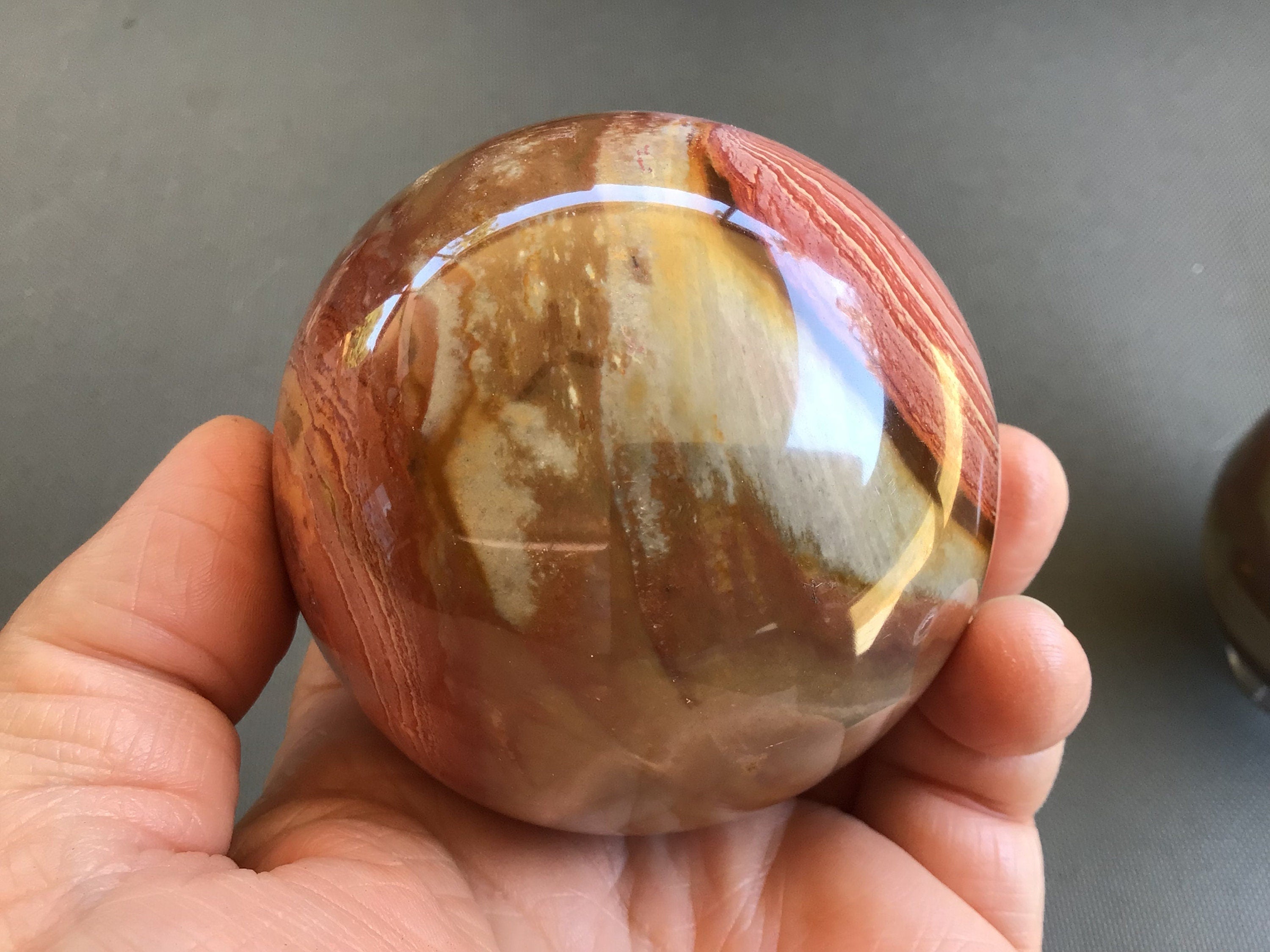 483g Polychrome Jasper Sphere 3B