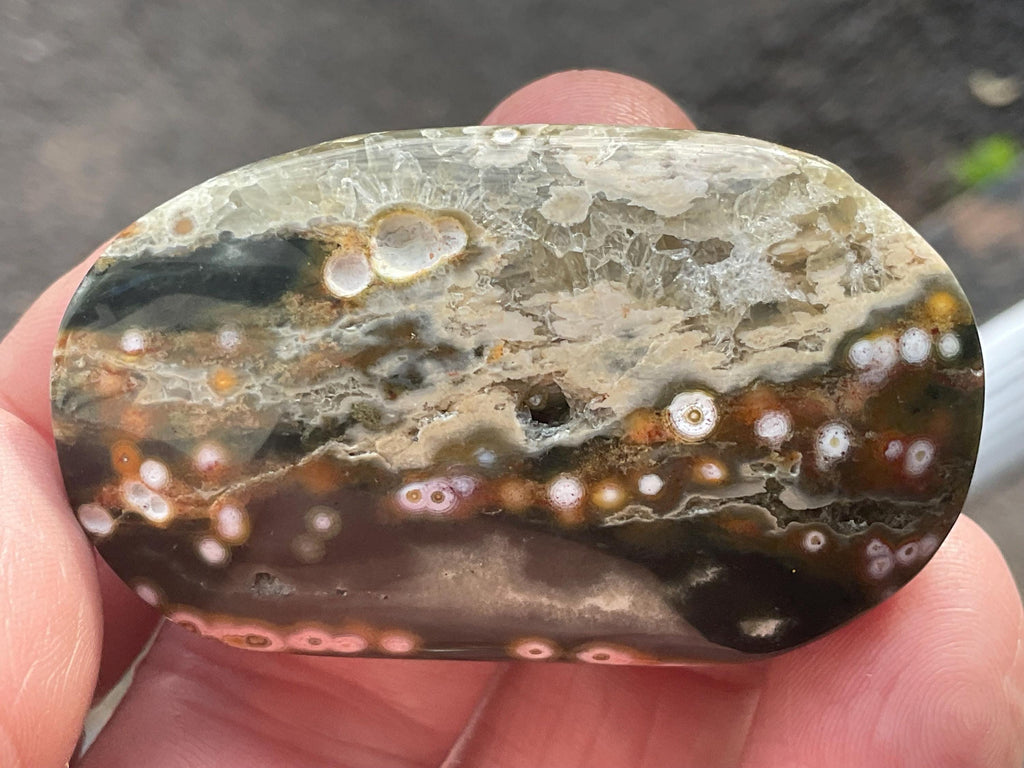 44g 8th Vein Ocean Jasper Palmstone 3C