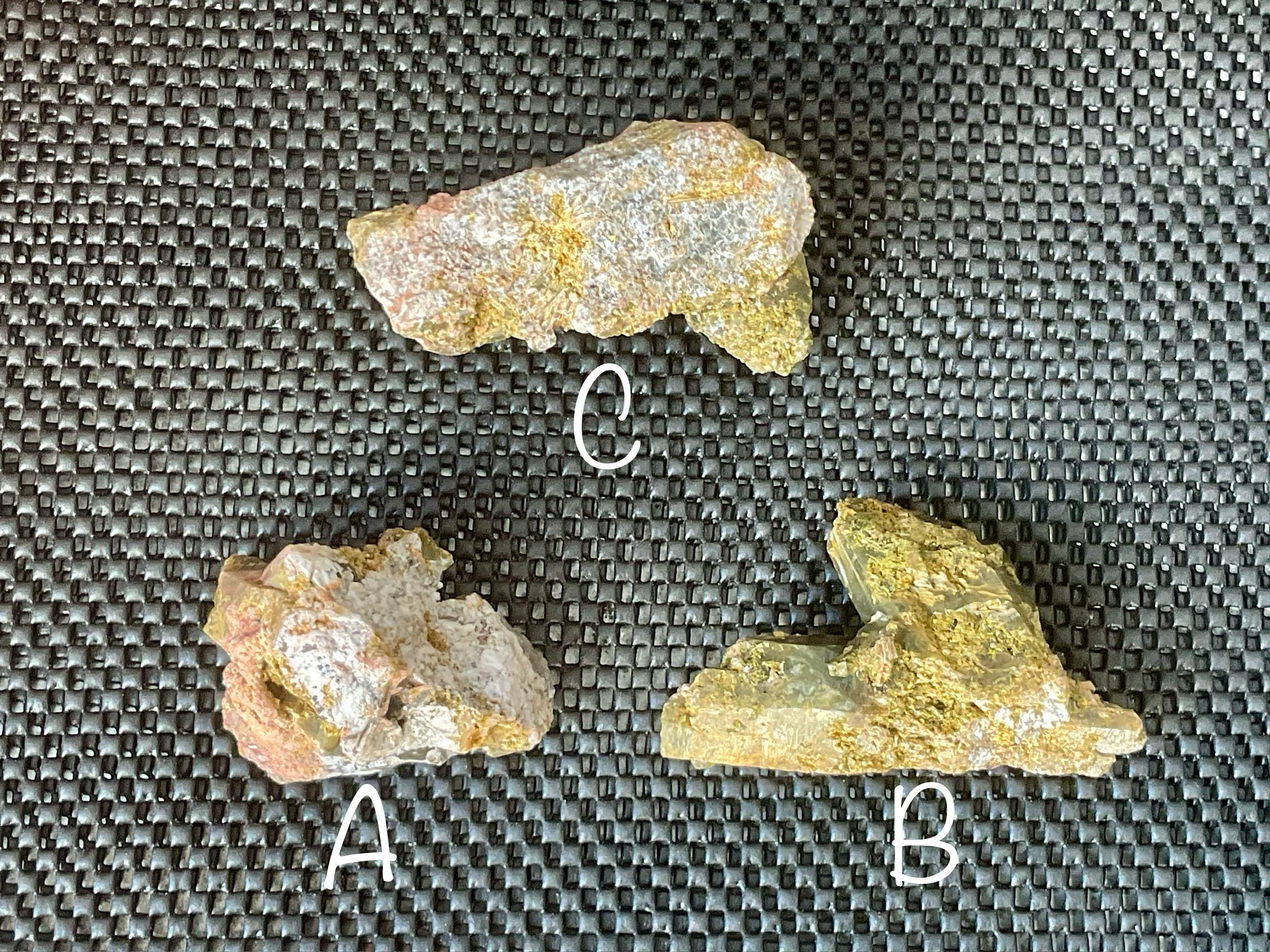 142g Epidote and Pink Dolomite on Smokey Quartz Specimen B from Inner Mongolia