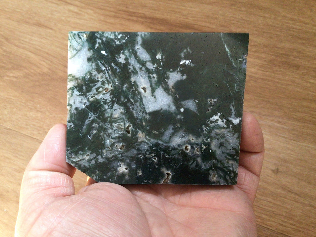 139g Moss Agate Polished Slab 2B