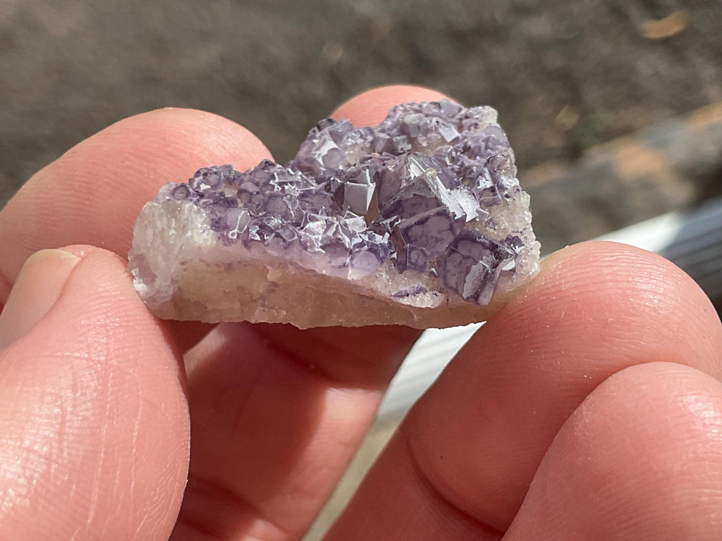 10g Lavender “QR Code” Fluorite Specimen 1B