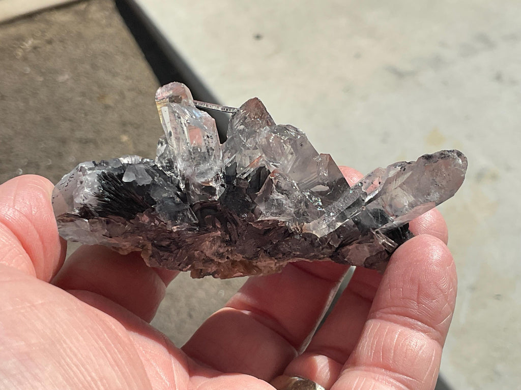 88g Specularite on Quartz Cluster 1B from Inner Mongolia