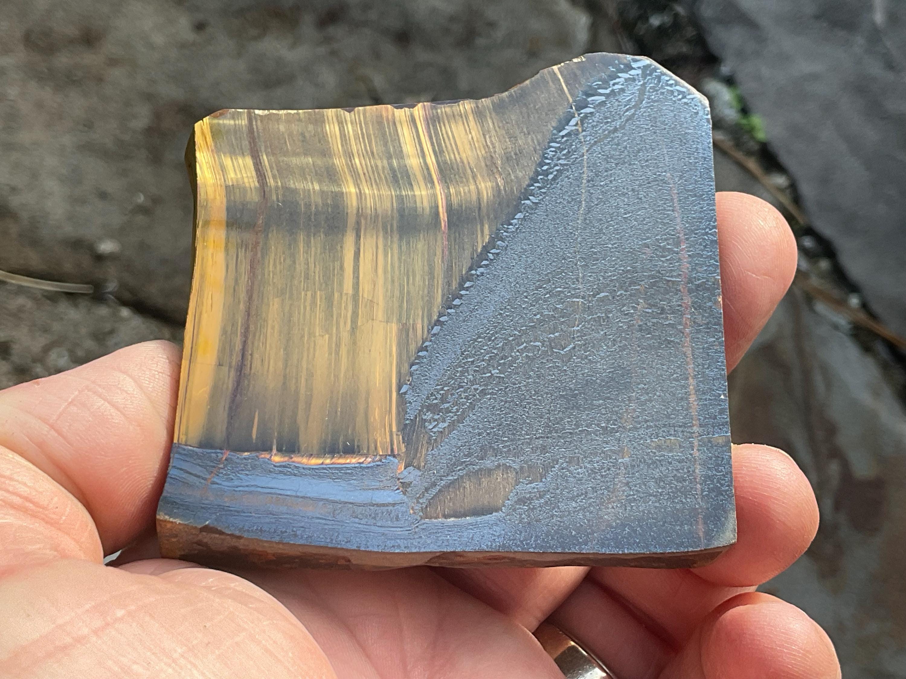 135g Molten Hematite Western Australian Tiger Iron Polished Slab 1A