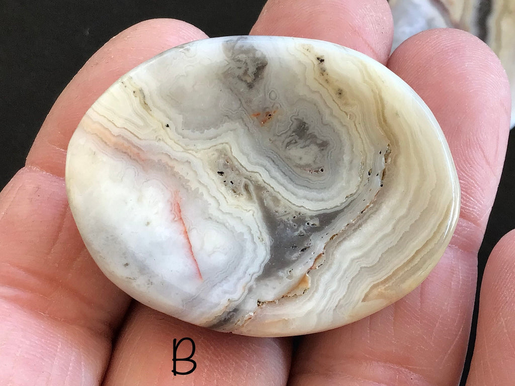 Crazy Lace Agate Thumb Stone/Worry Stone Group 1