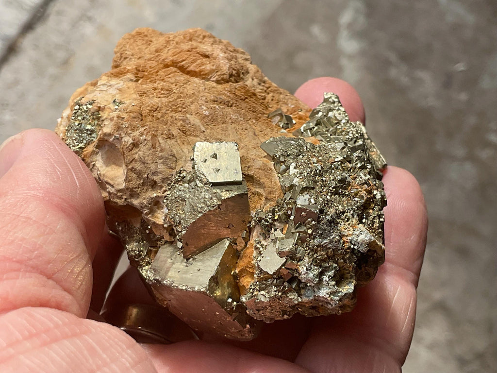 238g Chinese Pyrite with Quartz on Matrix Specimen B