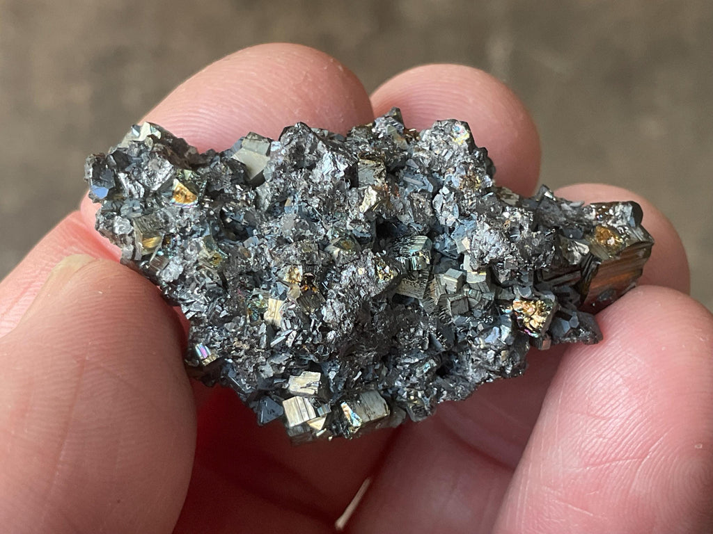 24g Galena with Pyrite on Sphalerite Matrix Specimen B from Bulgaria