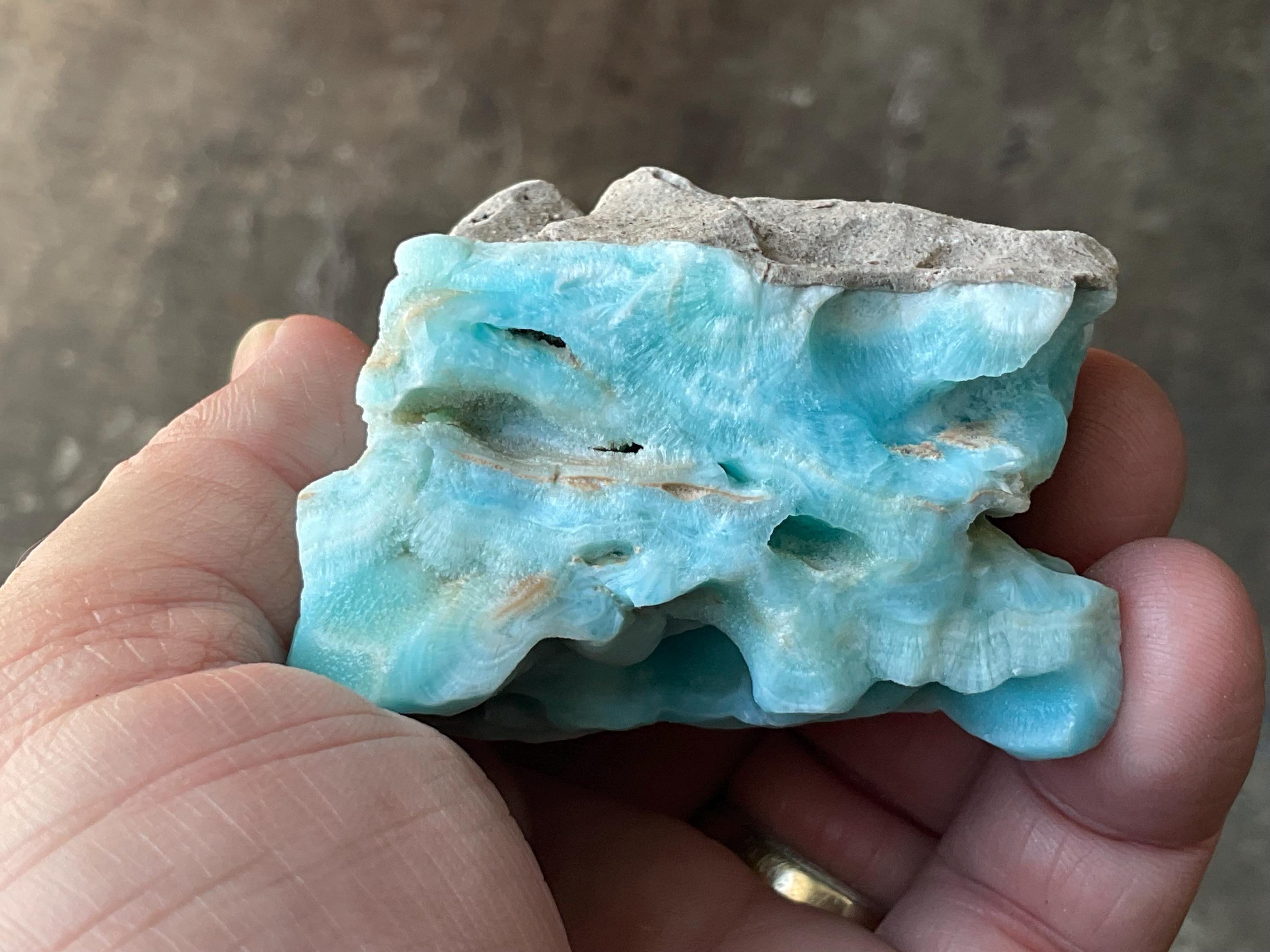 166g Botryoidal Blue Aragonite Specimen 6A