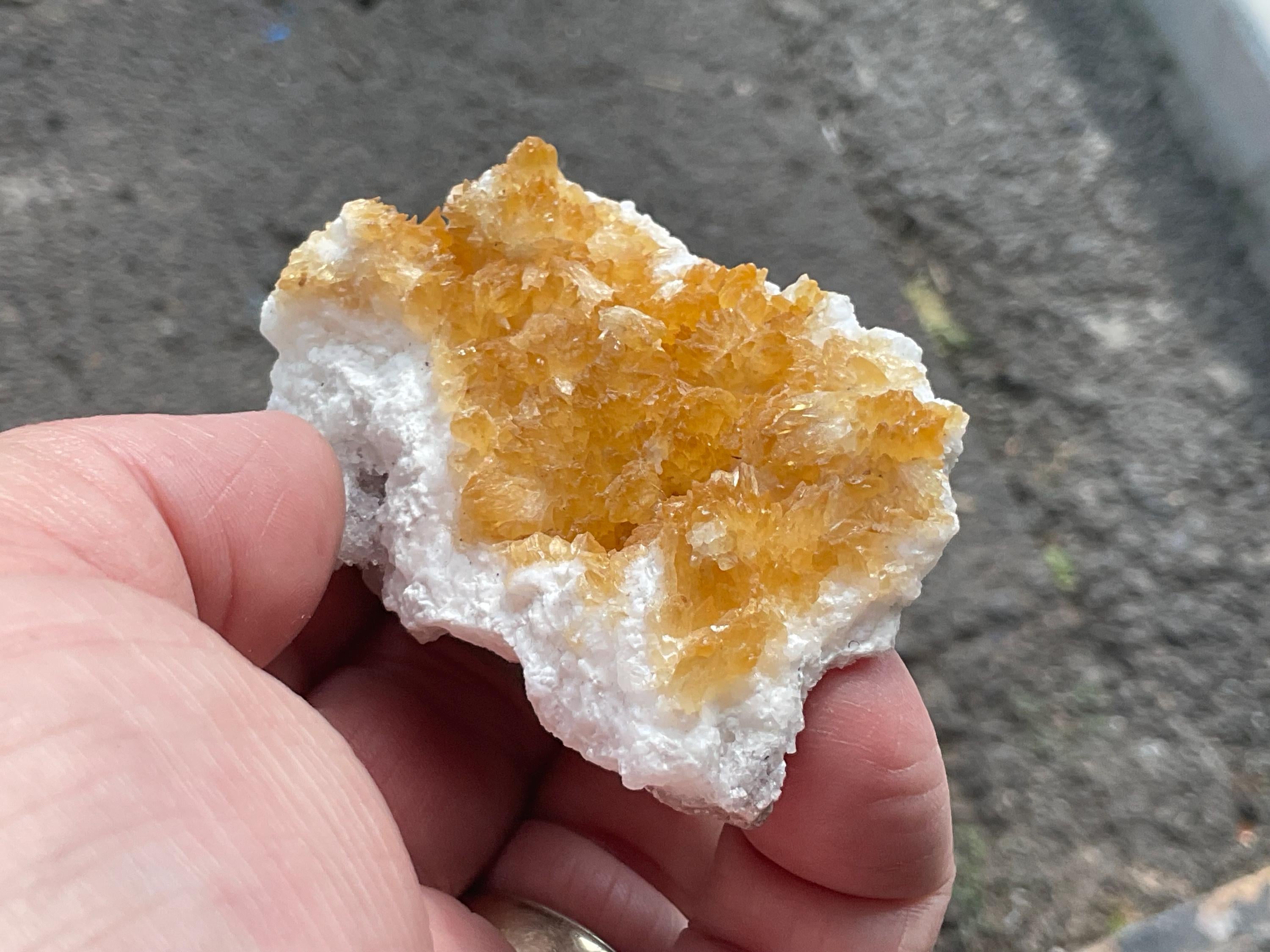 90g Amber Calcite Specimen 3A from Guizhou, China