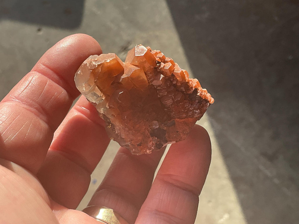 70g “Red Pagoda” Calcite Specimen 8A from Hubei, China
