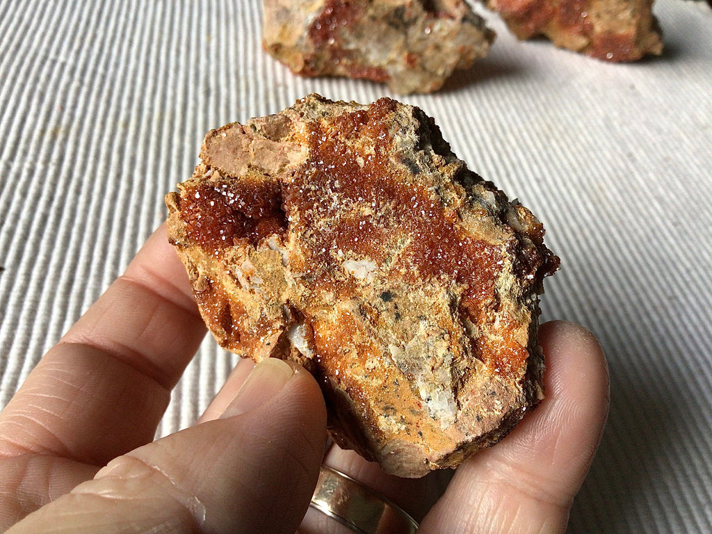 182g Vanadinite Crystals on Matrix Specimen 2A