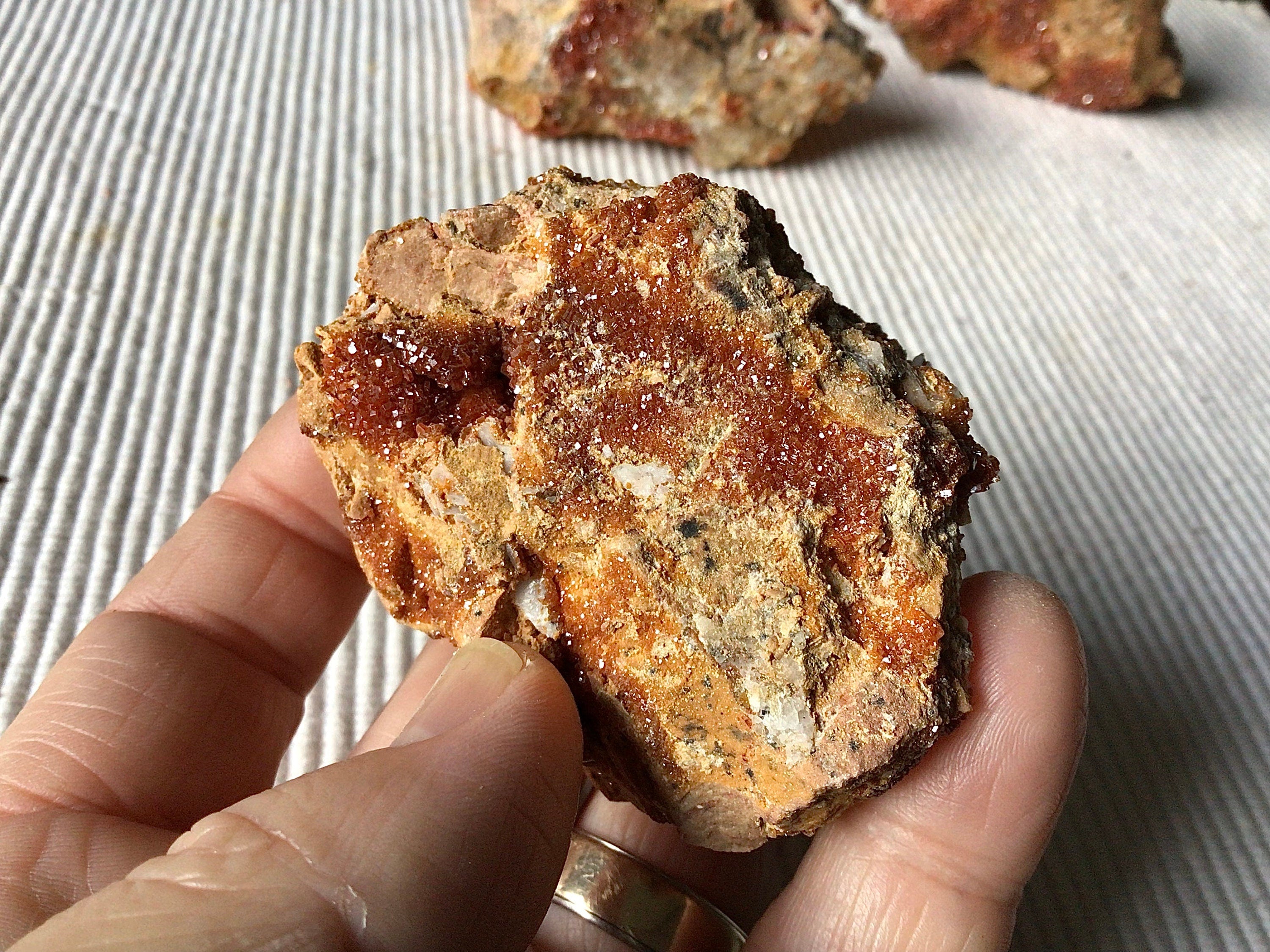 182g Vanadinite Crystals on Matrix Specimen 2A